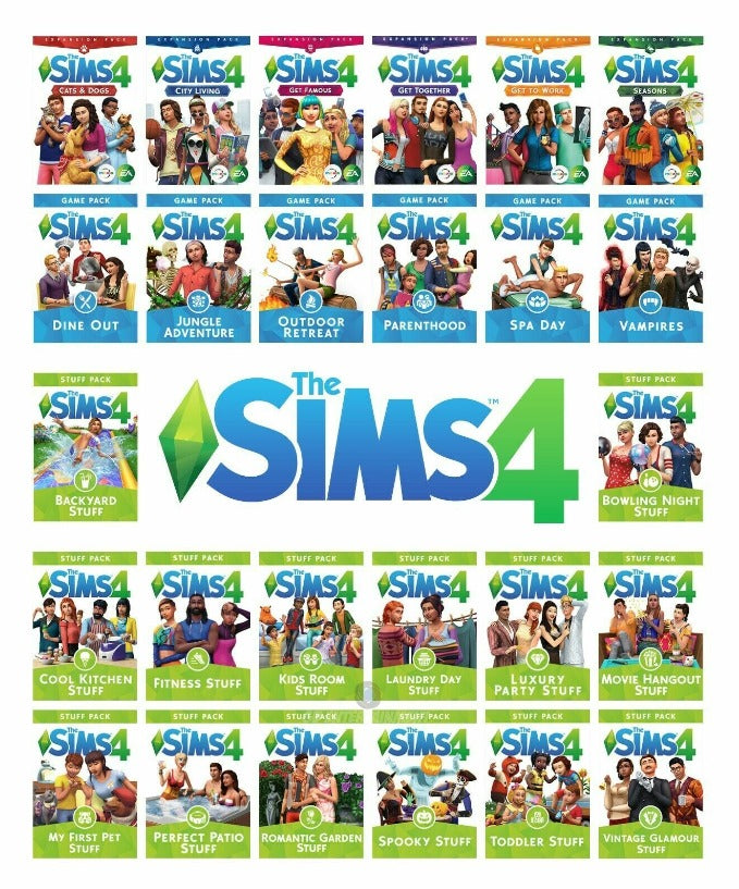 The Sims 4 Ultimate Edition: All DLCs + LOVESTRUCK Expansion Pack 2024 for Windows.